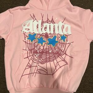 Sp5der Atlanta Pink Hoodie